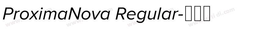 ProximaNova Regular字体转换